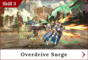 
	<span class='skilltitle'>Overdrive Surge</span>   <span class='skillsubtitle'>[Advancing]</span>
	<br>
	Performs a slash attack.
	<br>
	<img src='../images/psbuttons/square.png'> : Has a fast recovery allowing for a follow-up attack.
	<br>
	<img src='../images/psbuttons/triangle.png'> / <img src='../images/psbuttons/circle.png'> : Performs a kick attack that is safest to use at long range when keeping the foe at bay.
	
