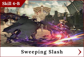 
	<span class='skilltitle'>Sweeping Slash</span>
	<br>
	Swings Grynoth in a low sweep, knocking down any standing foes nearby.
	<br>
	This skill can be used to catch a foe attempting to backdash out range.
	