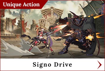 
	<span class='skilltitle'>Signo Drive</span>
	<br>
	Performs a multi-hit piercing attack.  This skill can be extended for additional hits by pressing the button repeatedly, so use it to create some space between Zeta and the foe.
	